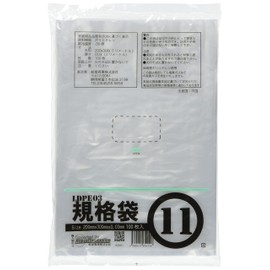 Konya Shoji 00722011 PE Plastic Bags 03 Transparent No. 11 100 Sheets 03 x 200 x 300 mm