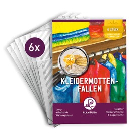 Plantura 6 x Clothes Moth Traps Odourless Pheromone Traps Supplements Moth Control