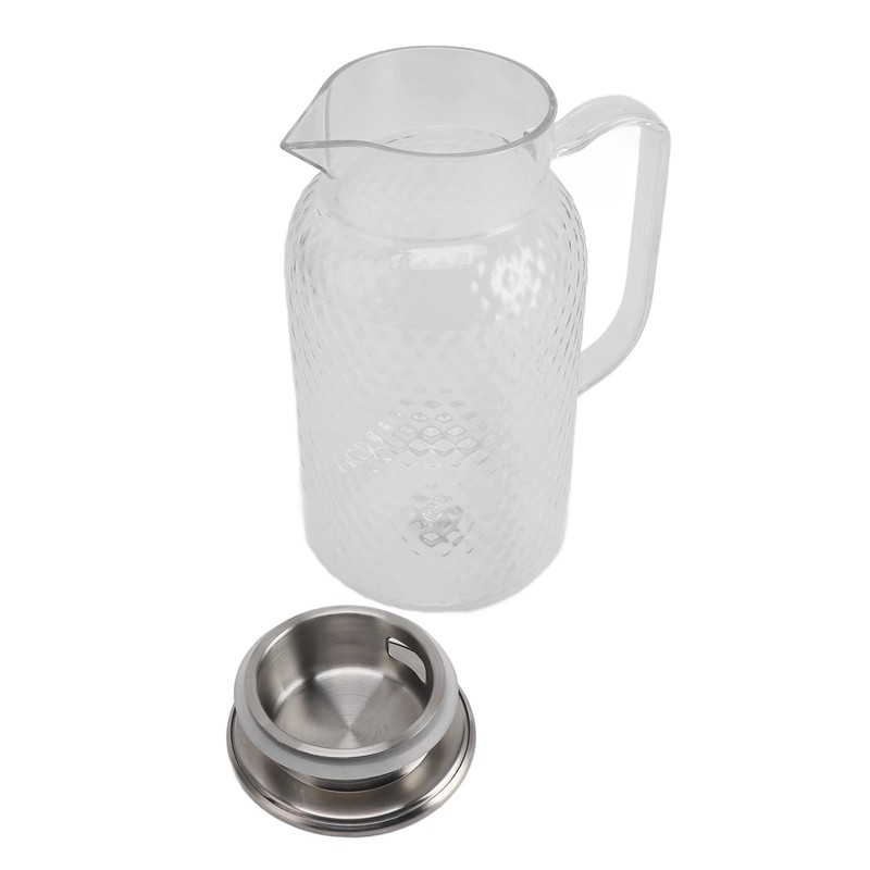 Water Pitcher with Lid and Handle 1500ml Acrylic Heat Resistant