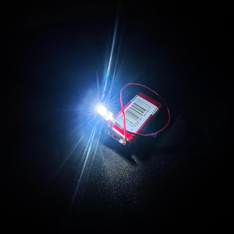 OWOFYDR 12V 5MM Pre Wired Led Light Emitting Diodes,White Micro