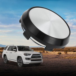 TUCKBOLD Wheel Center Caps Hub Caps Rim Center Caps Black 4 Pc OD: 68mm/2.68" Plastic for Toyota Corolla for Honda Fit with Silver Tone Sticker