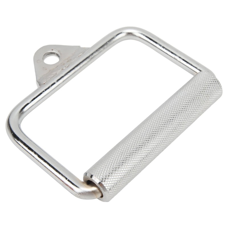 Cable Machine Handle Steel Knurled Fitness Hand Grip Pulldown Rowing