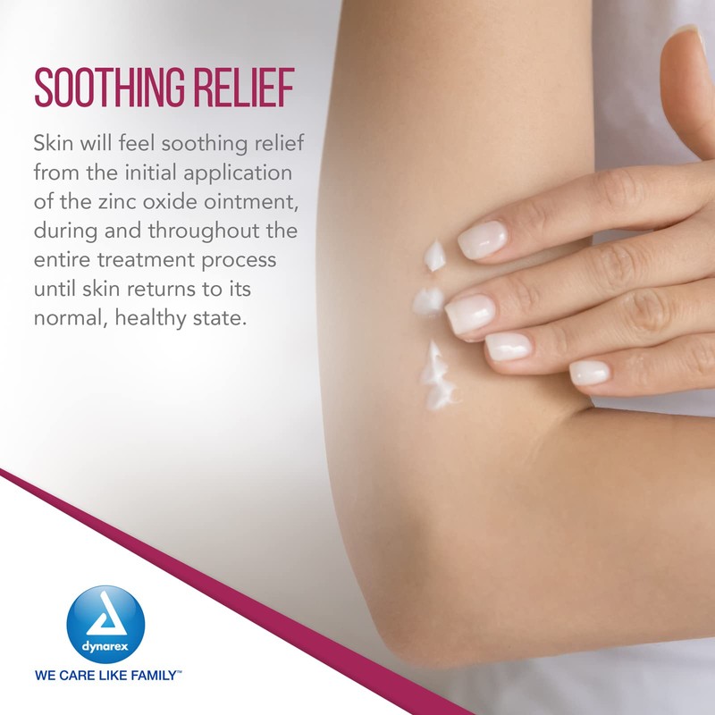 Dynarex Zinc Oxide Ointment, Soothes, Prevents, and Relieves Diaper Rash,