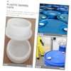 Zerodeko 10pcs Replacement Oil Drum Lids for 200l Plastic Drum