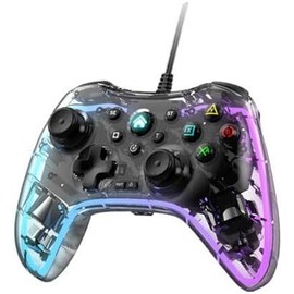 Wired Gaming Controller fo , Windows PC iOS Android Steam/Steam Deck, Plug and Play Gaming Gamepad, Transparent Video  Controller with Hall Effect Joysticks/Hall Trigger