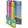 STABILO 68 ColorParade Premium Felt Pen, in Turquoise/Yellow, 20 Desk