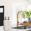 Karisky Soap Dispenser Set with Stainless Steel Pump, 2 Pack