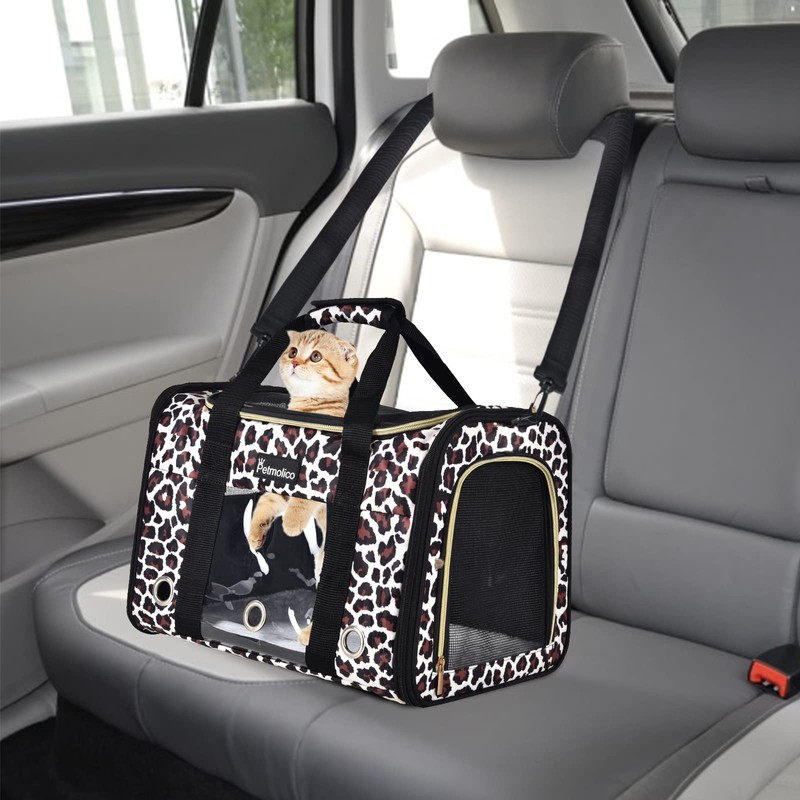Petmolico Cat Carrier Soft-Sided Pet Bag for Small Medium Cats