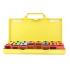 8 Note Colorful Resonator Bells with Case Removable Plates Plastic