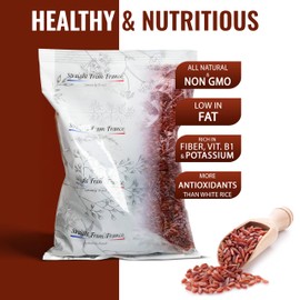 Straight from France Red Rice from Camargue, Good Alternative to Brown Rice and Italian Farro, Ideal in Rice Pilaf, Soups, Salads and Alongside Grilled Meats, 30 Oz (Pack of 2)