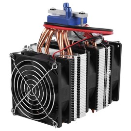 Thermoelectric Cooler, DC 12V Thermoelectric Cooler Peltier System Semiconductor Refrigeration Water Chiller Cooling Device for Fish (180W)