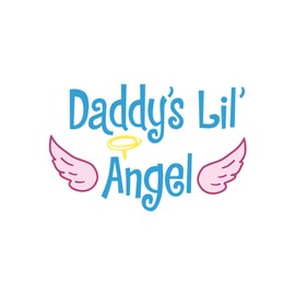 CafePress Daddy's Lil Angel Throw Blanket Super Soft Fleece Plush Throw Blanket, 60"x50"
