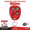 KeylessOption Keyless Entry Remote Control Car Key Fob Replacement for