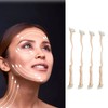 Pack of 4 Facelift Bands with Clips, Facelift Hair Clips,