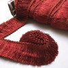 Plankroad Orange and Scarlet High Quality Decorative Brush Fringe Trim
