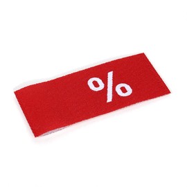 Deco Woerner Clothes Hanger Flags Sale Offer Discount Note Sale Flags '%' Pack of 50 Red