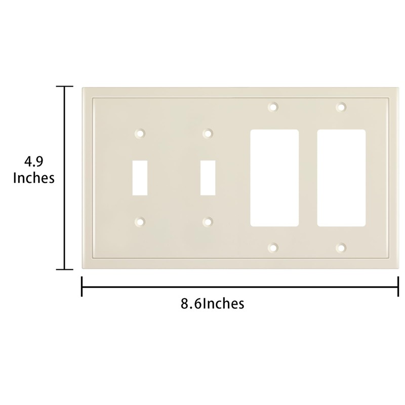 Henne Bery Modern Edge Decorative Wall Plate Switch Plate Outlet