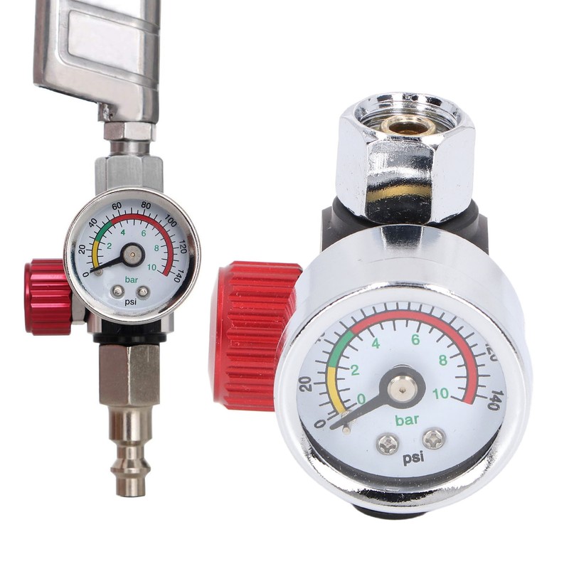 Spray Gun Air Pressure Regulator Aluminum Alloy High Accuracy Adjustment