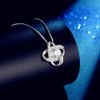 Stayoung Perla Collar Mujer Plata de Ley 925 con para