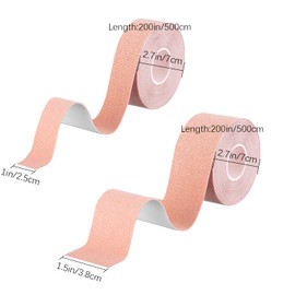 2 Rolls Face Tape Facial Myofascial Lift Tape Anti Wrinkle Patches Face Toning Belts Freeze Stickers Neck Lift Tape for Firming And Tightening Skin（2.5cm*5m&3.8cm*5m）