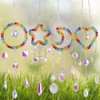Pack of 4 Suncatcher Crystal Window, Rainbow Hanging Crystals Decoration,