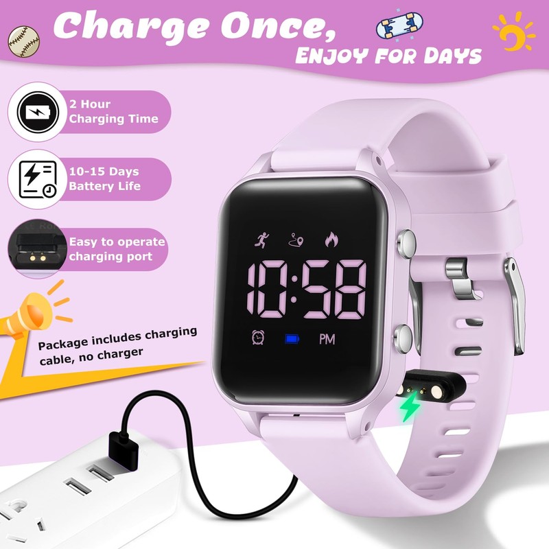 Timever Kids Digital Watches for Boys Girls, Sports Watch with