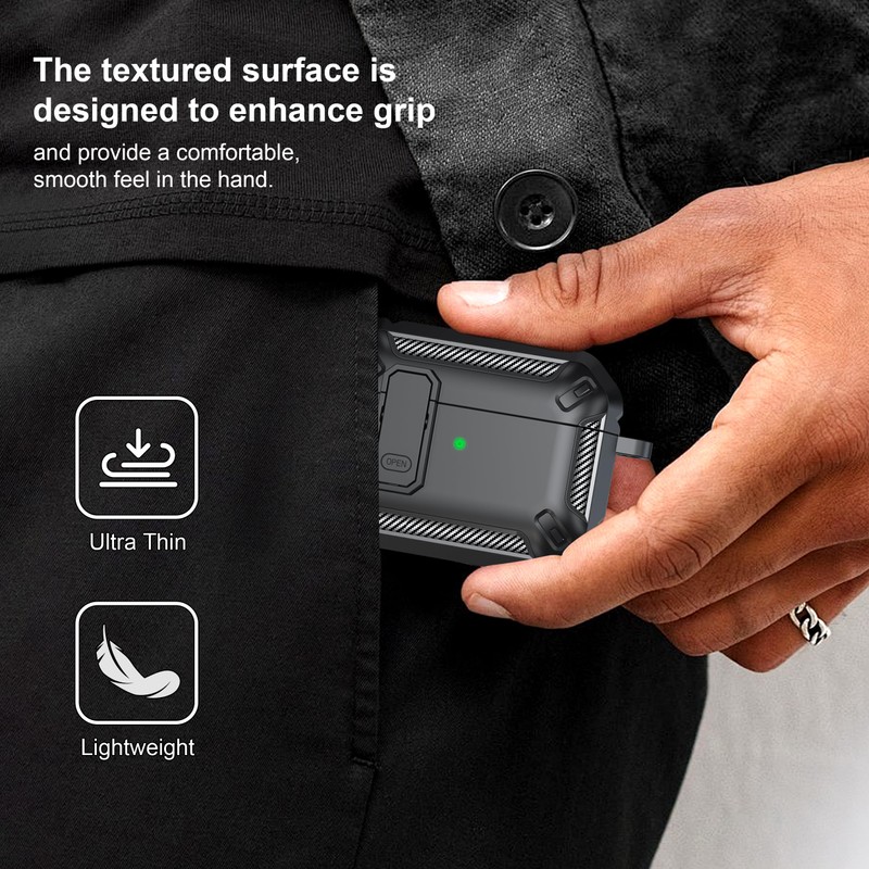 RFUNGUANGO for AirPods Pro 2nd Gen Protective Case with Cleaning