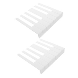 SUPVOX 52Pcs piano white key skin piano key caps piano key veneers piano keyboard new piano keys keyboard piano keyboard accessories piano key tops matte Instrument supplies Acrylic