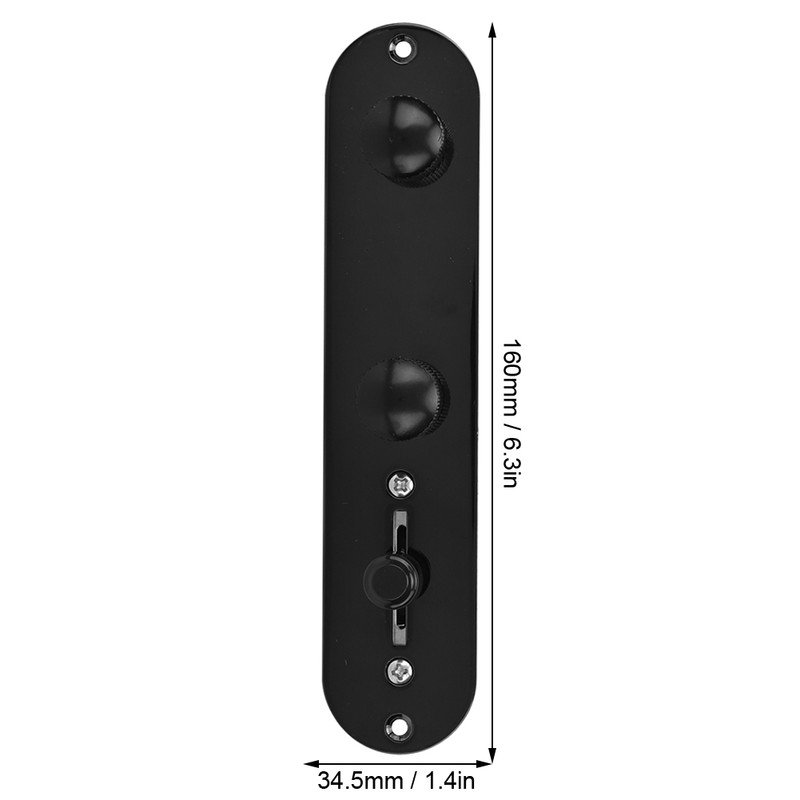 Electric Guitar Control Plate Switch Black Metal Prewired Wiring Harness