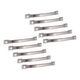 Design House Devan Cabinet Pull in Satin Nickel  5 Inch  10 Pack