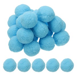 PATIKIL 2inch Pom Poms for Crafts, 20pcs Large Pompoms for Crafts Puff Balls Bulk High Elasticity Fuzzy Balls for Hats Christmas Art DIY, Blue