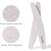 BREEZO 12PCS Professional Nail Files Double Sided Emery Board 100/180