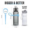 OHMY FIT Tritan Sports Water Bottle (18 oz and 30