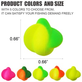 MAFIMOEA 80/60/45 PCS Bullet Fishing Foam Floats Snell Float Surf Pompano Rigs Float for Spinner Rig Making Fly Fishing Strike Indicators for Trout Catfish Walleye (Mixed Color kit, 45pcs)