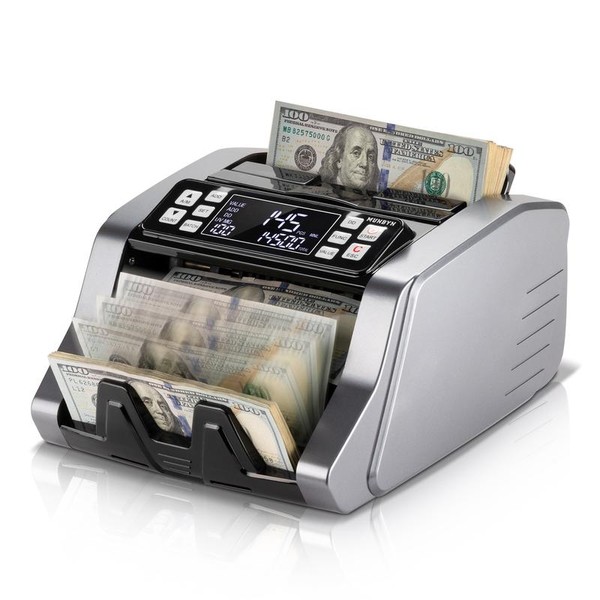 MUNBYN IMC20 Money Counter Machine with Value Count, LED External