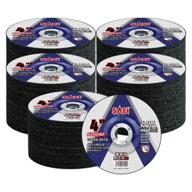 SALI 50 Pack 4 Inch Grinding Wheels for General Purpose Metal & Stainless Steel, Aluminum Oxide Grinding Disc for Angle Grinder, Depressed Center 4" * 1/4" * 5/8"(100 * 6.0 * 16 mm)
