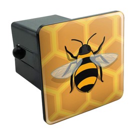GRAPHICS & MORE Bee on Honeycomb Tow Trailer Hitch Cover Plug Insert 2"