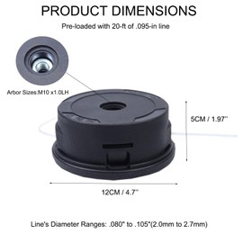MOCW 5 Pcs 25-2 Trimmer Head for Stihl FS55 FS56 FS70 FS80 FS85 FS90 FS91R FS94R FS100RX FS110 FS111RX FS120 FS130 FS131 FS240 String Trimmer Weed Eater Replace 40027102191 40027139608