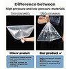 MITOB Reusable Extra Large Clear 3.94mil Plastic Bags 39.4x47.2 inch