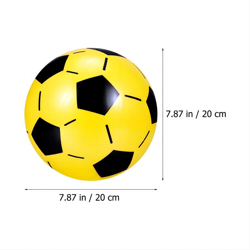 12 x plastic ball, football ball, 20 cm