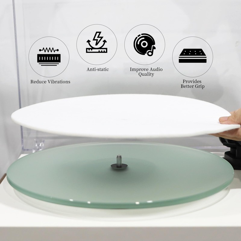 3mm Turntable Mat 12 Inch Slipmat Anti-Static for Viny Record