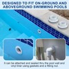Above Ground pool Return Fitting SP1023 with Locknut and Gasket