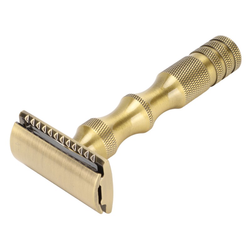 Manual Beard Trimmer Double Edge Replaceable Blades Prevent Slip Safe