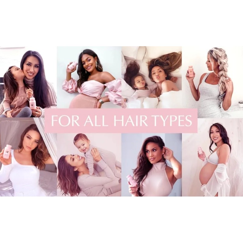 Soporte Cabello Hairtamin Mom Prenatal 30 Caps Hecho Usa Sin