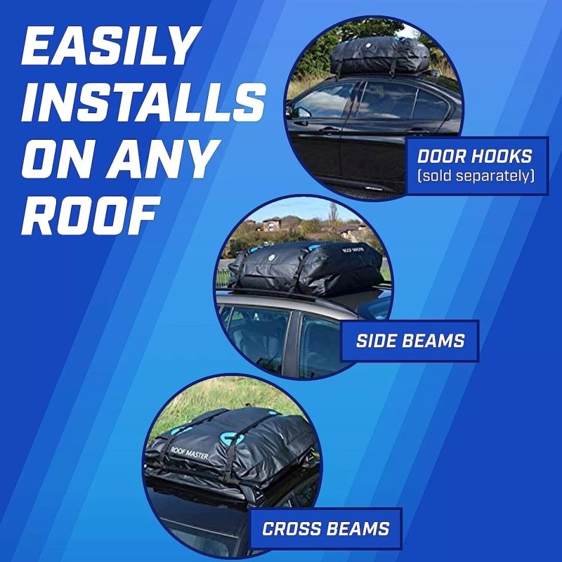RoofMaster Premium Roof Cargo Bag 16 Cubic Feet Durable Waterproof