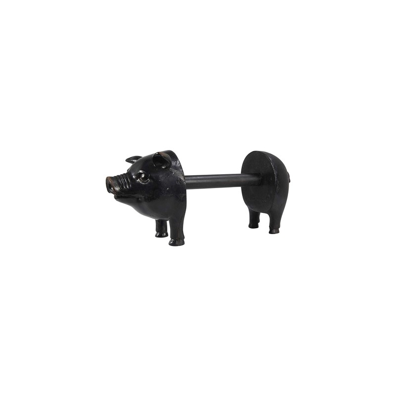 Creative Co-Op Antiqued Bronze Pig Paper Towel Holder