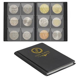 Uncle Paul Coin Album Coin Holder Coin Collection Book Money Penny Pocket for Collectors 60 Pockets CS3706
