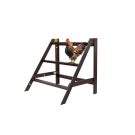 ECOFLEX Large L Frame Chicken Perch in Walnut, Perfect for Up to 12 Birds with a 10 Year Limited Manufacturer's Warranty