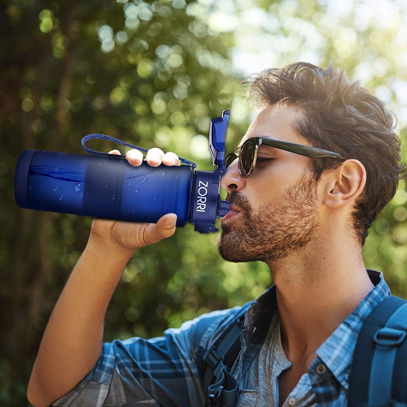 Zorri Sports Water Bottle, BPA-Free, Dark Blue, Size 500 ml