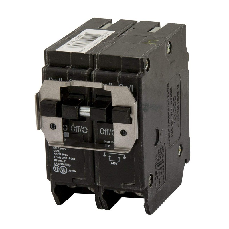Eaton BQC220220 Plug-On Mount Type BQC Quadplex Circuit Breaker 4-Pole